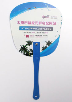 海鮮宅配，廣告扇子